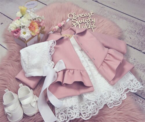 Płaszczyk z falbaną 2 kolory i 2 podszewki do wyboru (w tym zimowa)