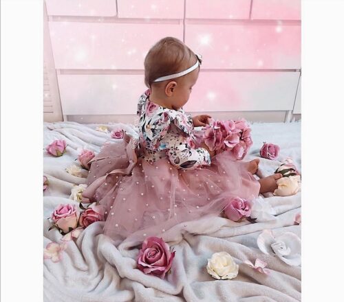 Alternative view of Sukienka Kwiatowa Tiulewna (na krótki i długi rękaw)