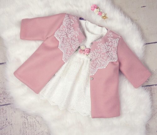 Alternative view of Płaszczyk z koronką 2 kolory i 2 podszewki do wyboru (w tym zimowa)