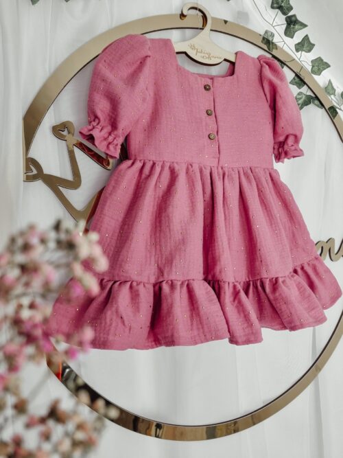 Sukienka Muślinowa w 4 kolorach 62-128