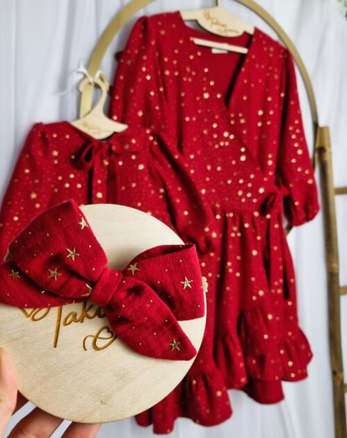 Alternative view of Sukienka Damska Muślinowa Gwiazdki 2 wersje długości