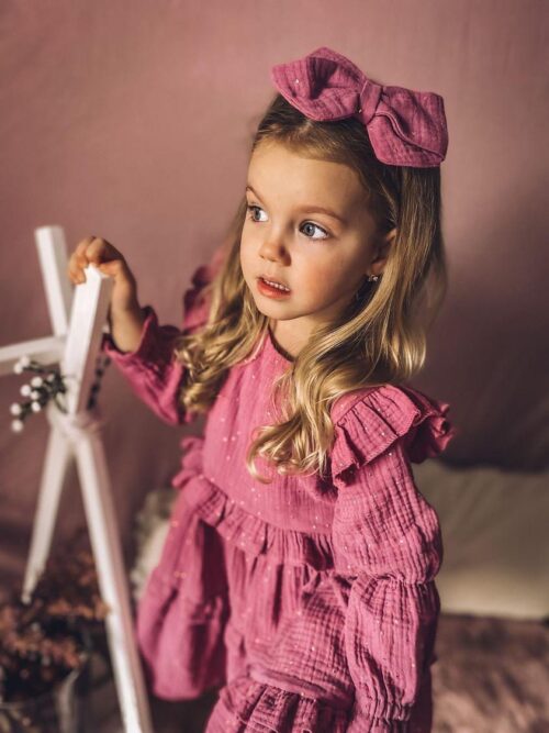 Sukienka Muślinowa Wrzos 74-128