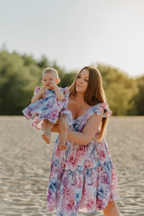 Alternative view of Zestaw sukienek Mama&Córka Pastelowa